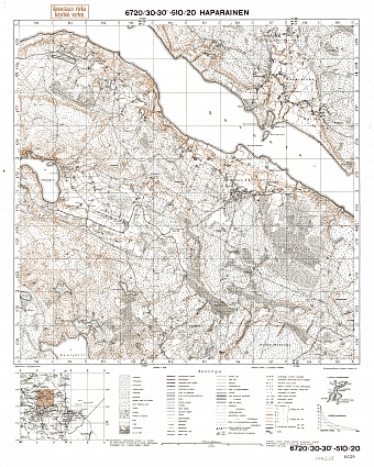 Portovoje. Haparainen. Topografikartta 404205. Topographic map from 1936