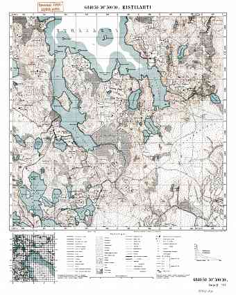 Ristilahti Bay. Ristilahti. Topografikartta 414202. Topographic map from 1939