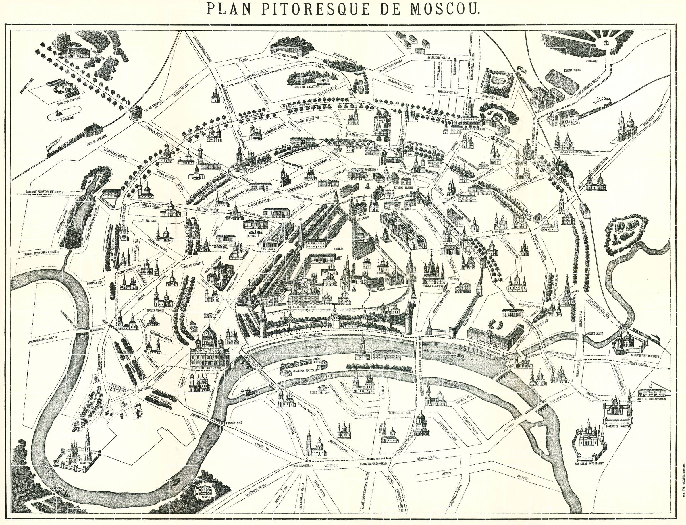 Historic Map Москва.