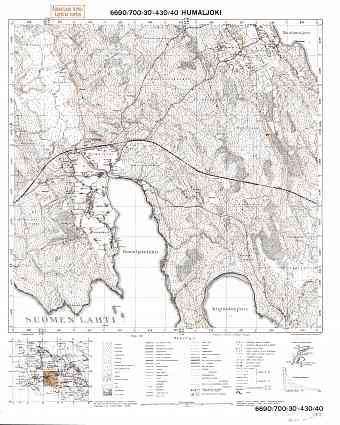 Jermilovo. Humaljoki. Topografikartta 402105. Topographic map from 1937