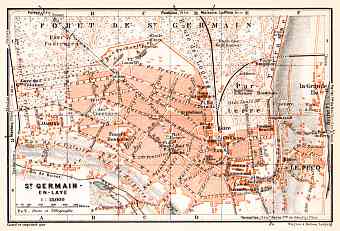 Saint-Germain-en-Laye city map, 1931