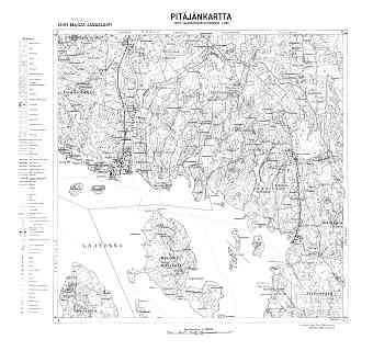 Janaslahti. Pitäjänkartta 414405. Parish map from 1932