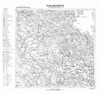 Ruskeala. Pitäjänkartta 423110. Parish map from 1931