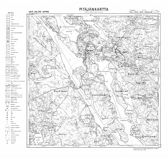 Kamennogorsk. Antrea. Pitäjänkartta 411111. Parish map from 1943