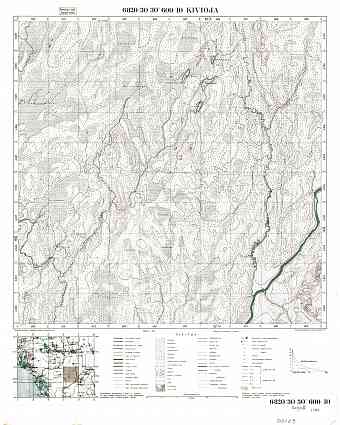 Kivioja. Topografikartta 512109. Topographic map from 1935