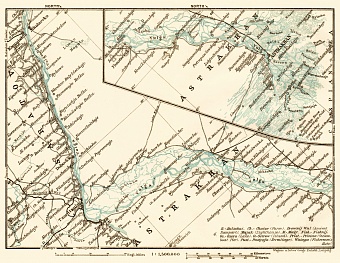 Volga River Course from town of Kamyshin to Astrakhan, 1914