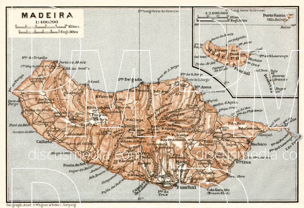 Old Map Of Madeira Island In 1911 Buy Vintage Map Replica Poster Print   D4aedbc2369c8b7dca7e56fef227e313 