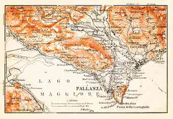 Pallanza and environs map, 1908