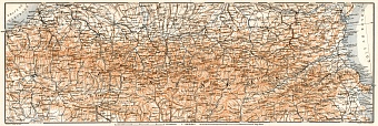 Pyrenees, general map, 1902