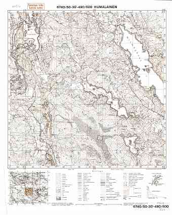 Humalainen. Topografikartta 411310. Topographic map from 1939