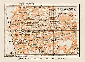 Erlangen town plan, 1909