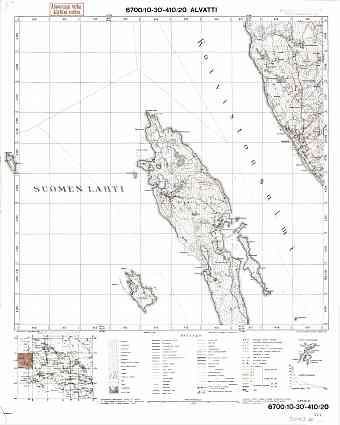 Veprevo. Alvatti. Topografikartta 304312. Topographic map from 1938