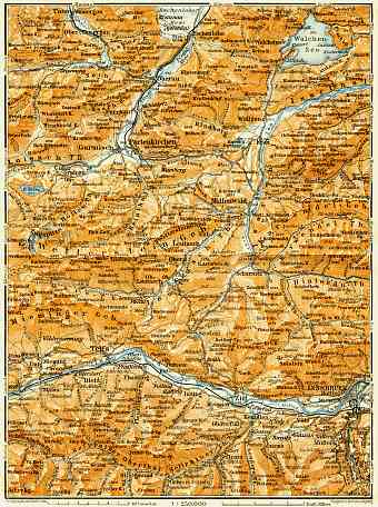 Map of the environs of Garmisch and Partenkirchen, 1906