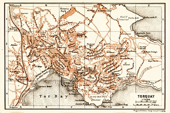 Torquay city map, 1906