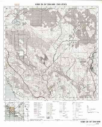 Suuri-Joki (GES-25). Iso Juka. Topografikartta 512105. Topographic map from 1933