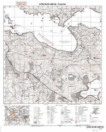 Kolokoltsevo. Pasuri. Topografikartta 402408. Topographic map from 1936