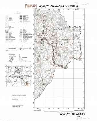 Ignoila. Topografikartta 512409, 521307. Topographic map from 1939