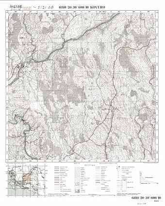 Kovero. Topografikartta 512108. Topographic map from 1934