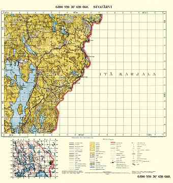 Карта карелии 1939 год