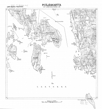 Pellotsari Island. Pellotsalo. Pitäjänkartta 414404. Parish map from 1933