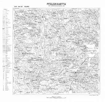 Ihojarvi Lake. Ihojärvi. Pitäjänkartta 414101. Parish map from 1939