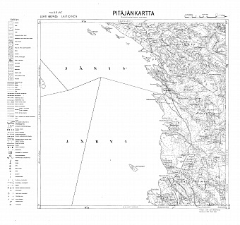 Laitioinen. Pitäjänkartta 423305. Parish map from 1933